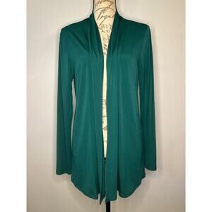 NWT Shiela Rose stretch slinky knit open front cardigan jacket topper L